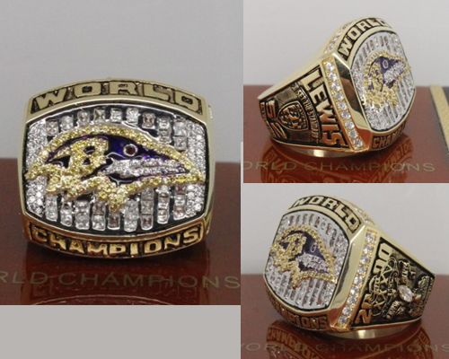 2000 NFL Super Bowl XXXV Baltimore Ravens Championship Ring